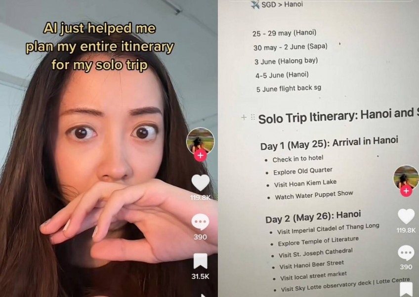 Cô gái Singapore sốc khi nhờ AI lên kế hoạch du lịch Việt Nam