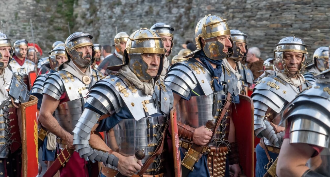 Áo giáp của lính La Mã.
