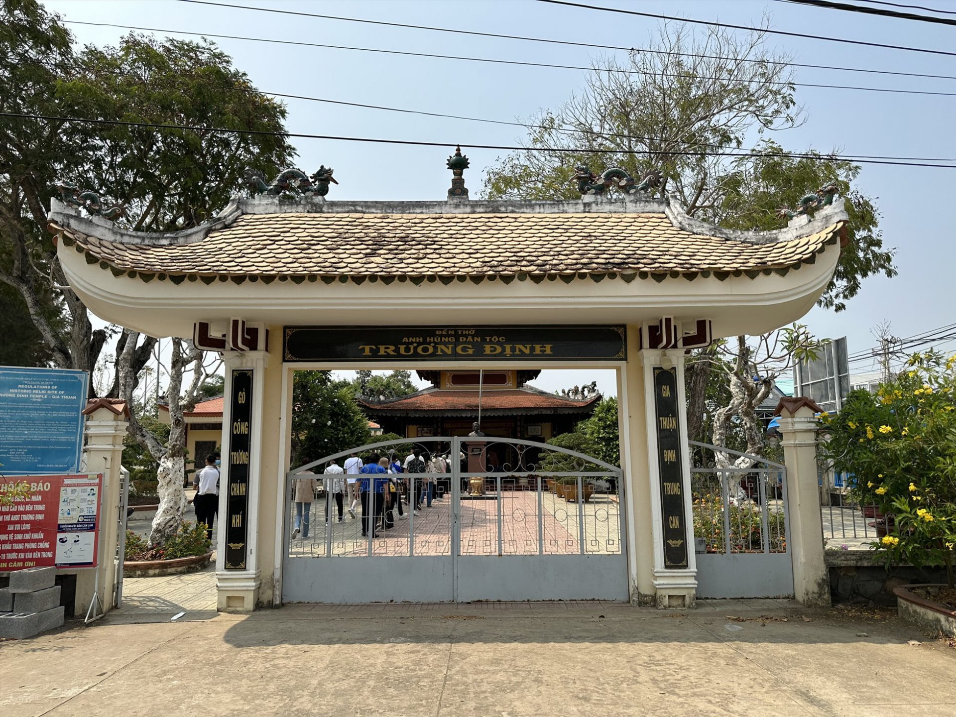 Đền thờ Trương Định tại Gò Công Đông.